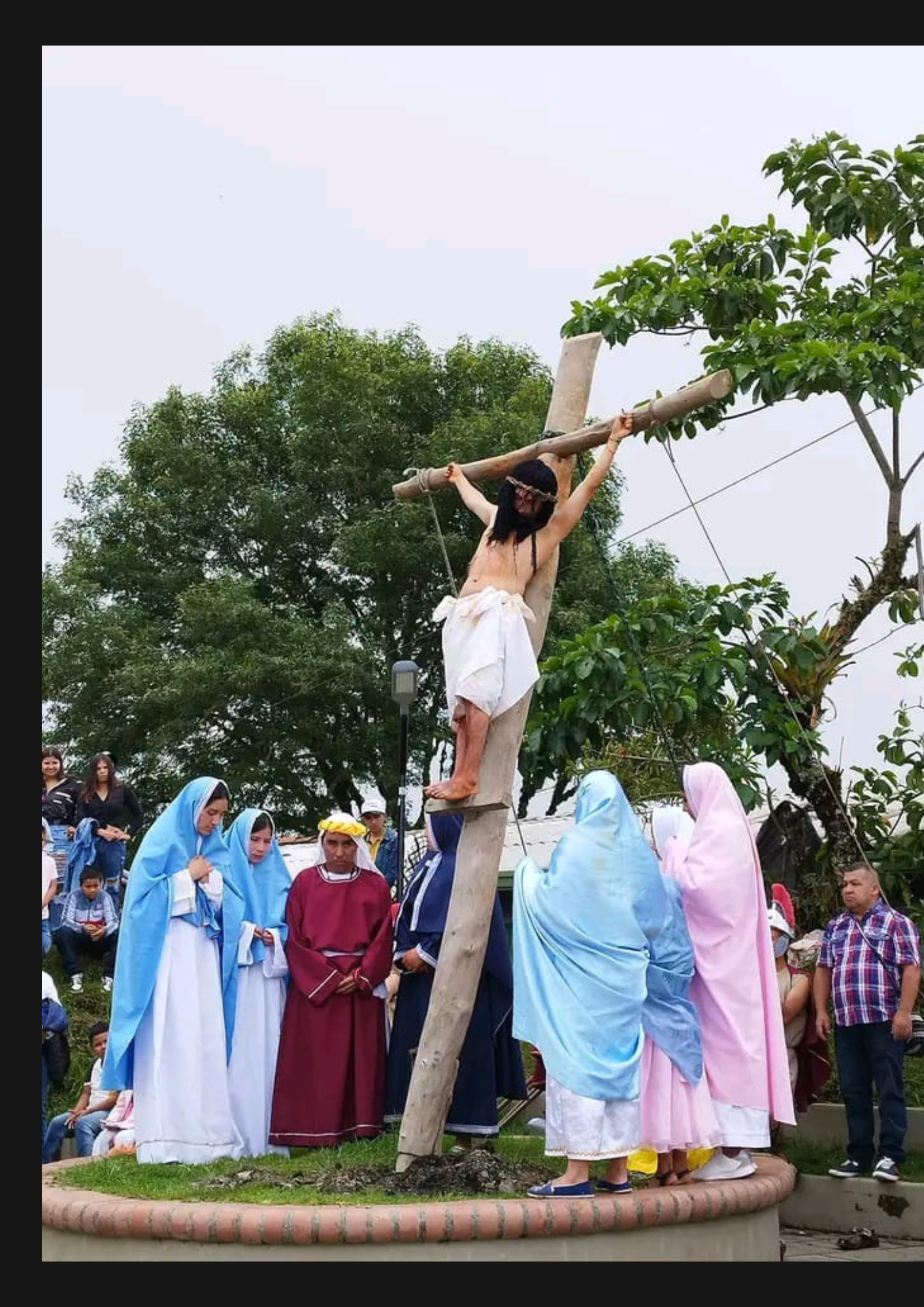 celebración de la semana santa en Almaguer Cauca